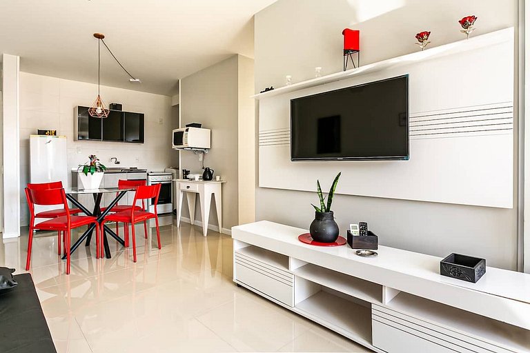Apartamento confortável Open Shopping Jurerê CDS106 Seazone